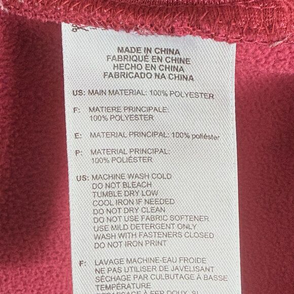 Adidas Climawarm Raspberry Pink Fleece Line Sweatshirt Shirt Top Women's Sz XL - Picture 8 of 8